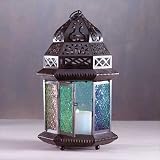 Large Moroccan Style Candle Lantern - Style 33144