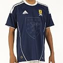 adidas Junior Scotland ClimaCool Home Jersey Night Sky/White