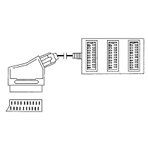 Hama 3 Way Scart Block
