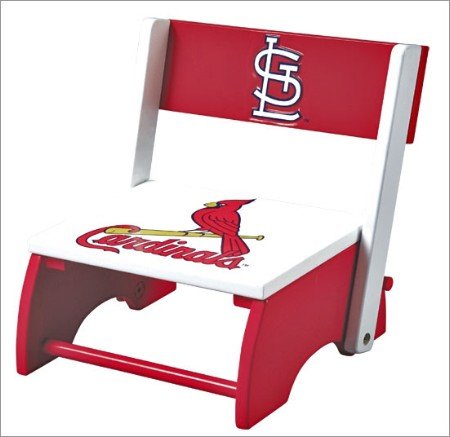 Childrens Toyshop  Toys : Guidecraft G11617 Major League Baseball - Cardinals Flip Up Step Up Stool