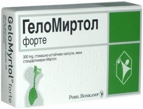 GeloMyrtol 20 caps Acute Bronchitis and Chronic-Inflammation of paranasal sinuses 300mg by Pohl Boskamp