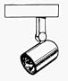 Cooper Industries P6002W Halogen Roundback Track Lighting Fixture