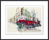 Quiet Morning Coffee, Art Poster by Marek Dooly, with Metal Frame, poster size: 20