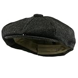Big Wool Blend Newsboy Cap-Dk. Charcoal