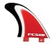 Sporting Goods : PG7 Fiber Glass Red/Wht/Blk Tint Tri Fin Set
