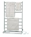 Warmrails Hyde Park Freestanding Towel Warmer and Drying Rack, Chrome