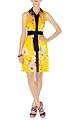 Yellow Floral Print Dress