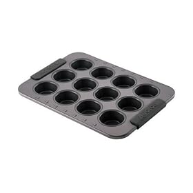 Anolon Sure Grip Bakeware 12-Cup Mini Muffin Pan by Meyer