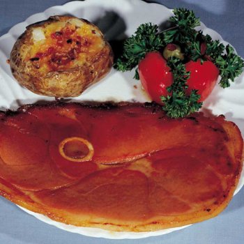 Cooked Tenderlean Country Ham Steaks by Gourmet Burgers