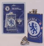 Review Official Football Merchandise  / Chelsea FC Hip Flask - Leather Bound