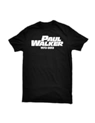 Shirt Junkies Adult - PAUL WALKER R.I.P. Memorial Premium Next level T-Shirt-Black-L