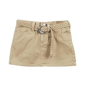 Buy Blue Heart Cross Pocket Twill Skirt with Belt (Sizes 4  6X) by Blue Heart