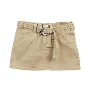 Buy Blue Heart Cross Pocket Twill Skirt with Belt (Sizes 7  16) by Blue Heart