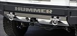 RealWheels Stainless Steel Rear Lower Bumper Overlay Cover Kit, for the 2004 Hummer H2