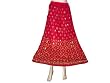 Womens Bohemian Chic Red Skirt Dcrapechic Sequin Beaded Bellydance Skirts