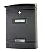 Wall Mounted PostBox Letter Mail Box Black Post Box