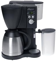 Capresso 471.01 CoffeeTEC Digital 10-cup Coffeemaker with Stainless-Steel Vacuum Carafe and FrothXpress, Black