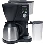 Capresso 471.01 CoffeeTEC Digital 10-cup Coffeemaker with Stainless-Steel Vacuum Carafe and FrothXpress, Black