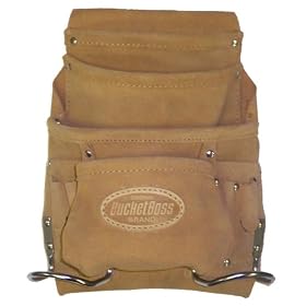 Bucket Boss 54063 10 Pocket Split Leather Pouch by Bucket Boss