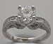 Estate Diamond Engagement Ring Mounting 18K