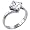 Square Cut Cz Twist Sterling Silver Promise Wedding Engagement Solitaire Ring
