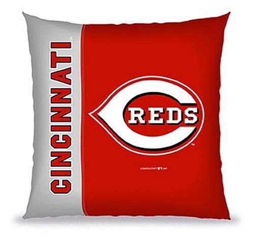 Buy Biederlack Cincinnati Reds Vertical Stitch Pillow by Biederlack