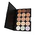 Goege Pro 15 Color Cream Concealer Palette Foundation Makeup Set Cover Speckled Freckle Face Contouring Kit