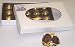 Scott's Cakes 1 Pound Dark Chocolate Covered Caramels in a White Gourmet Box