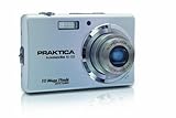 Praktica Luxmedia 10-03 Digitalkamera (10 Megapixel, 3-fach opt. Zoom, 6,9 cm (2,7 Zoll) Display) silber inkl. Tasche