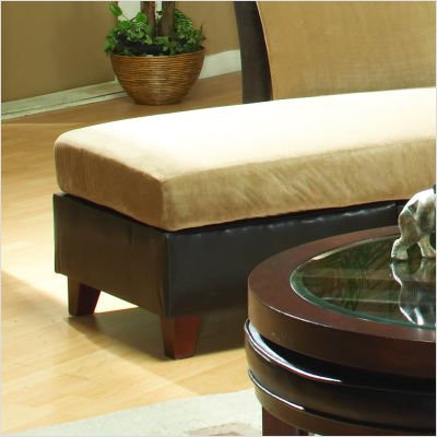 Pembroke Ottoman in PU Fabric: PU