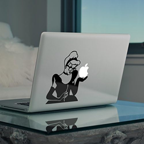 Cinderella Looking the Apple Vinyl Decal Sticker for Apple Macbook Air 13" Apple Macbook Pro 13" 15" 17"