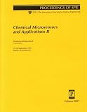 Chemical Microsensors and Applications II: 19-20 September 1999 Boston, Massachusetts (Spie Procedings Series, Volume 3857)