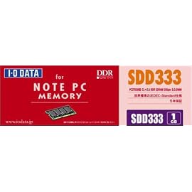 I-O DATA SDD333-1G PC2700 DDR SDRAM S.O.DIMM