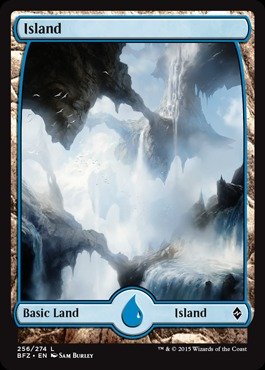 Magic: the Gathering - Island (256) (256/274) - Battle for Zendikar - Foil
