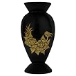 Handmade Urn Shaped Gold Leaf Lacquer Vase (Thailand)