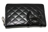 (シャネル)CHANEL　A48660　カンボンライン　ジップドウオレット　黒×黒/ピンク　並行輸入品 [ウェア&シューズ]
