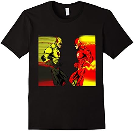 Men's Flash vs Reverse Flash T-Shirts Large Black