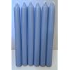 Candles - Set of 6 Pale Blue Bistro Style Dinner Candles