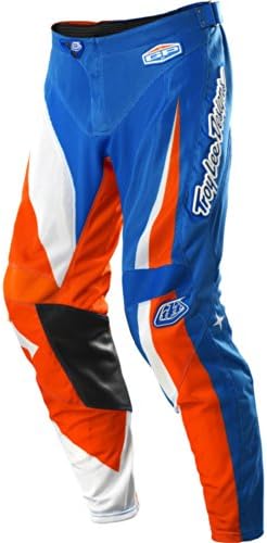 Troy Lee Designs GP Air Vega Men's Dirt Bike Motorcycle Pants - Blue/Orange / Size 28