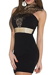Polyester Turtleneck Sleeveless Lace Summer Bodycon Dress/Club Dress 
