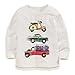 Soda Park Boys Long Sleeve Solid Cotton Cute Car Graphic T Shirt