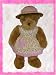 207 - Dress - Pink Sundress w/Straw Hat Clothes for 14" - 18" Stuffed Animals and Dolls