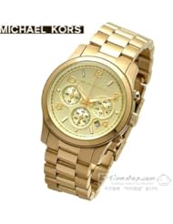 Michael Kors Quartz Golden Midsizmichael Kors Quartz Goldenmidsized Round Dial Chronograph- Women Wrist Watch Mk5055