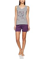 EVEN Pijama (Gris / Morado)