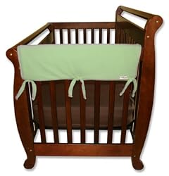 RAIL COVER - SHORT SAGE FLEECE - CRIB RAIL COVERS