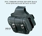 PVC Throw-Over Zip Off Bag with Quick Release Buckle Action