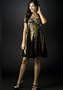 Short Party Dress by Sean Collection Silk Print Cocktail Dress (70295) Animal XS