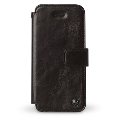 zenus iPhone5ケース 本革 E'stime Diary ブラックチョコレート ダイアリータイプ Z1554i5