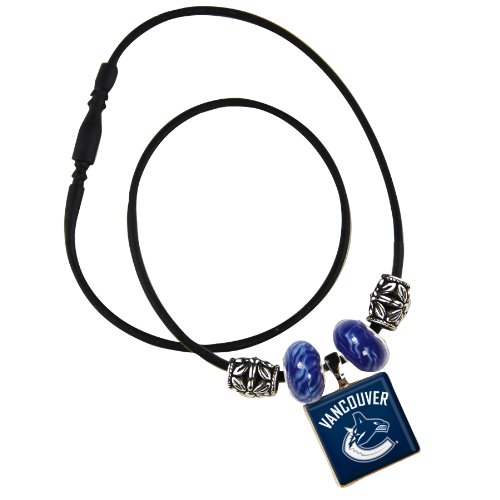 NHL Vancouver Canucks Life Tiles Necklace with Beads