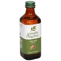 Simply Organic Almond Extract, Certified Organic, 4-Ounce Containers (Pack of 3)